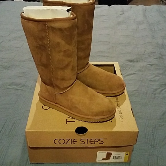 cozie steps sheepskin boots